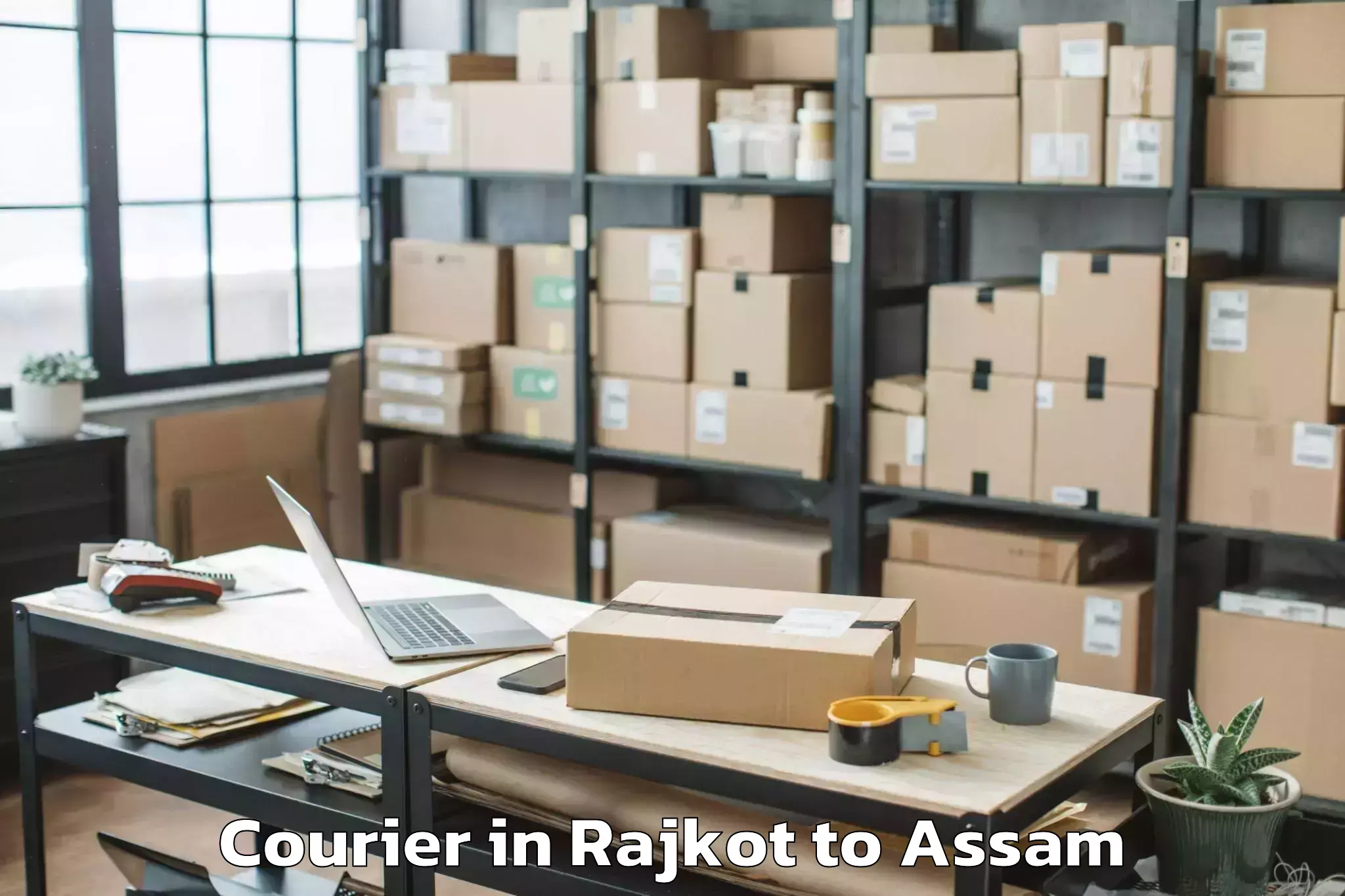 Get Rajkot to Hajo Courier